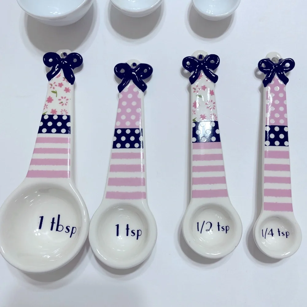 Kitchen Tools 2 Sets of Ceramic Measuring Spoons Nordic Ware Spatulas